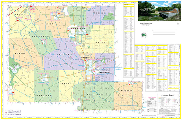 View County Highway Map (Front) image
